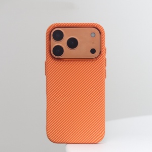 Funda Magnética Delgada de Alta Calidad con Textura de Fibra de Carbono para iPhone 18 17 Pro Max, Carga Inalámbrica, Resistente a Impactos, Carcasa Rígida - Product Image 1