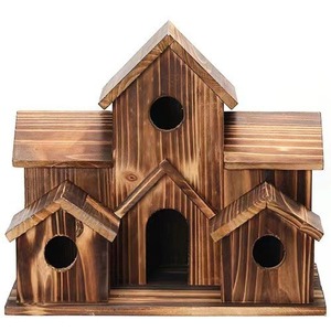 บ้านนกหรูหราสำหรับกลางแจ้ง ทำจากไม้ - Product Image 1