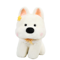 Vente directe d'usine, prix bas, peluche de chiot Westie bleu marine douce, jouet en peluche rond et dodu, cadeau d'anniversaire pour enfants, poupée de chien