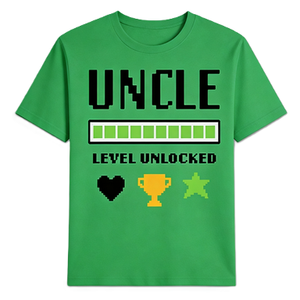 T-<span class=keywords><strong>shirt</strong></span> « Uncle Level Unlocked » – Cadeau amusant pour un nouveau-oncle, style gamer, graphique de jeu vidéo, annonce de <span class=keywords><strong>grossesse</strong></span> - Product Image 2