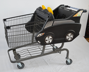 Carrello della spesa per bambini con cartoni animati in negozio per i membri carrello divertente e pratico per i piccoli acquirenti - Product Image 4