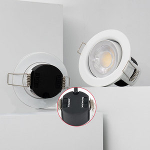 Iluminación LED Empotrada Interior IP20, 3 Temperaturas de Color Seleccionables, Diseño Delgado de Acero Prensado, Downlight LED Ajustable con Atenuación Suave, 5 Años de Garantía - Product Image 1