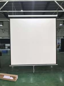 Pantalla de proyección de montaje en pared Pantalla de proyector manual con autobloqueo - Product Image 2