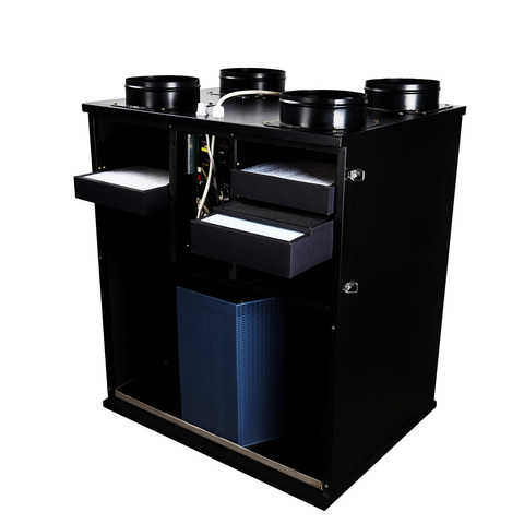 Ventilation Cooling Heating Dehumidification EC Fans and DC Inverter Compressor Villa Heat Recovery Fresh Air Heat Pump