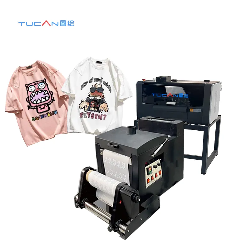 Mesin Printer tekstil kain murah semua dalam satu 30/60cm XP600 i3200 Dtf