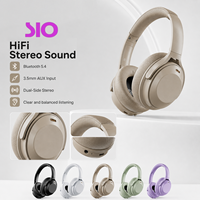 Casque audio circum-auriculaire sans fil 5.4 Stéréo pour la maison, le studio, le café, les voyages en avion, la lecture, le travail, la musique, le confort et l'utilisation quotidienne