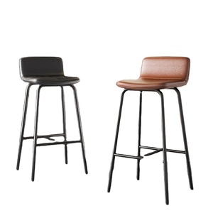 <span class=keywords><strong>Chaise</strong></span> <span class=keywords><strong>de</strong></span> <span class=keywords><strong>bar</strong></span> moderne avec dossier simple, tabouret haut <span class=keywords><strong>de</strong></span> luxe pour réception, design populaire en <span class=keywords><strong>bois</strong></span> <span class=keywords><strong>et</strong></span> métal - Product Image 1