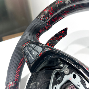 Volant sport personnalisé en fibre de carbone forgée rouge pour <span class=keywords><strong>Mercedes</strong></span> Benz AMG W205 W204 W203 W212 W213 CLS W222 C300 - Product Image 5