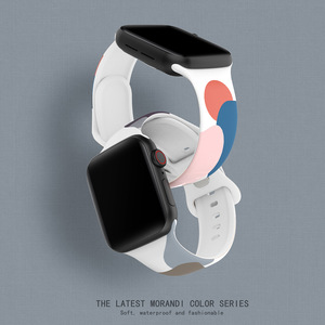 Vente en gros Nouveau bracelet populaire 38 40 41 42 44 45 49 <span class=keywords><strong>mm</strong></span> Bracelet en silicone avec boucle papillon Bracelet de montre morandi pour <span class=keywords><strong>Apple</strong></span> - Product Image 4