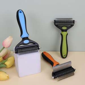Peine 3 en 1 para Mascotas, Elimina Nudos, Enredos y Pelo Suelto, Cepillos para Perros y Gatos, Peine Multifuncional para el Cuidado y Limpieza del Pelo de Mascotas - Product Image 1