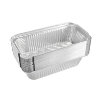 Blister rectangulaire jetable couvercle de récipient en feuille d'aluminium plats à emporter plateau de cuisson plaque boîte conteneurs alimentaires emballés