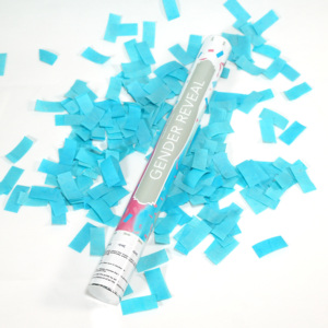 Sparacoriandoli per Rivelazione del Sesso del Bambino |   Blaster per Coriandoli Biodegradabili Rosa <span class=keywords><strong>e</strong></span> Blu per Decorazioni Rivelazione del Sesso del Bambino - Product Image 2