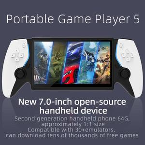 7 дюймов портативная игровая консоль HC8000 Ретро портативная игровая консоль 64G 15000 Игры Аркада двойной контроллер Джойстик плеер - Product Image 2