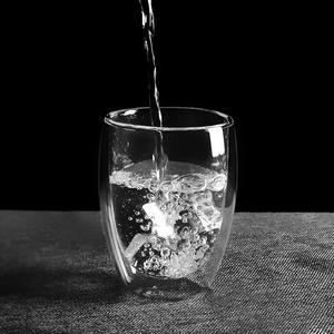 AGH Nouveauté Tasses à cappuccino modernes écologiques en verre borosilicate transparent à <span class=keywords><strong>double</strong></span> <span class=keywords><strong>paroi</strong></span> en forme d'œuf personnalisées de 2,5 oz, 8 oz et 12 oz - Product Image 5