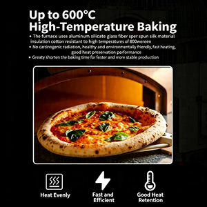 Four à <span class=keywords><strong>pizza</strong></span> électrique sicilien YS-750E pour restaurant et boulangerie, 6000W haute puissance, 0-600, taille du four 400mm - Product Image 3