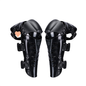 Genouillères de moto anti-choc en EVA épais, légères, respirantes, flexibles, ajustables avec fermeture auto-agrippante pour le cyclisme et les activités de plein air - Product Image 6
