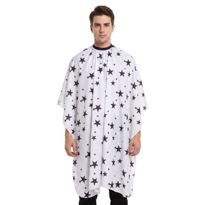 Inyint Nuevo Paquete de Capa de Barbero de Lujo con Banda Ajustable para la Cintura, Estampados de Calaveras, Material de Nylon Duradero, Opciones de Logotipo Personalizado - Product Image 1