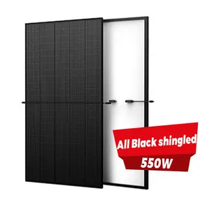 Solar Panel Vendors All Black Black 550W 500w Price Solar Panel System For Home
