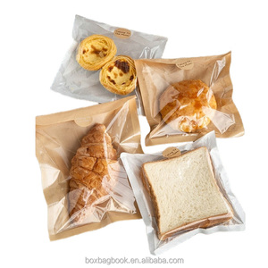 Sac debout sur mesure sac pomme chips de banane emballage de bouteille de vin rouge sac en papier kraft avec fenêtre en plastique PET transparent - Product Image 2