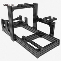 Châssis de simulation de course en profilé aluminium de qualité commerciale, personnalisé 40120, anodisé noir, pour simulation de conduite