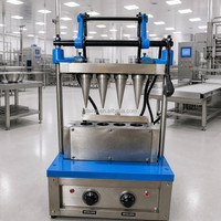 Machine automatique de fabrication de cornets de gaufres et de crêpes glacées pour les restaurants et les snack-bars