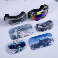 Housse de protection en microfibre personnalisée pour masque de ski et de snowboard, protection contre les rayures et la poussière des lentilles