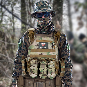 Nouveau Gilet Tactique Camouflage Système Molle à Libération Rapide avec Poches, Porte-Plaques de Protection Extérieur - Product Image 5