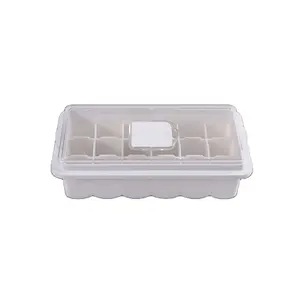 Silicone ball shaped ice cube tray ice block container plastic making mold for summer ice ball maker