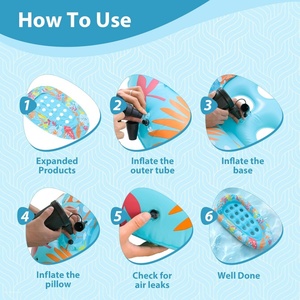 Flotador de Piscina Personalizado para Adultos, Tamaño Grande con Reposacabezas, Silla Inflable Multifuncional para Piscina, Ideal para Fiestas en la Piscina - Product Image 1