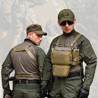 Système de harnais tactique modulaire kangourou découpé au laser pour homme, idéal pour l'airsoft et la chasse