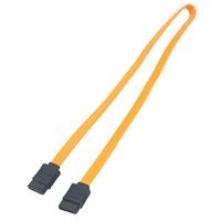 Jaket PVC inti tembaga lapis kabel SATA 7PIN lurus ganda antarmuka wanita tingkat Transfer 6Gbps untuk transmisi Data komputer