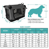 Cage souple pour animaux de compagnie, cadre en acier, fermeture à glissière, solide, durable, résistante à l'eau, pliable, portable, pour le camping en plein air, pour chiens et chats