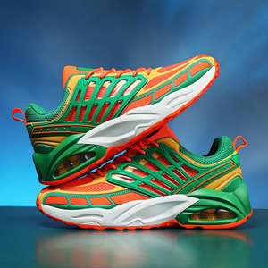 Venta al por mayor de fábrica ODM: Zapatillas deportivas de alta calidad para hombre con cordones modernos, tela de malla, transpirables y suelas gruesas. - Product Image 5