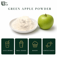 Natuurlijk groen appelpoeder, fruit-sappoeder, gebruikt voor dranken, voedselbereiding, melkthee en milkshakes.