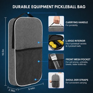 Juego de Palas de Pickleball <span class=keywords><strong>HYM</strong></span> Prensadas en Frío, 4 Palas, 4 Pelotas, 1 Bolsa, Kit de Suministro de Fábrica para Venta al por Mayor, Minorista, Clubes y Escuelas - Product Image 5