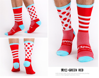 Vente en gros de chaussettes de cyclisme pour hommes Chaussettes de sport en nylon Chaussettes de cyclisme à compression et personnalisées