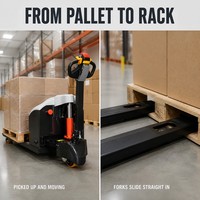 Transpalette Électrique 2000kg, Levée 200mm, Frein Électromagnétique, Commande en Gros, Vente Directe Usine