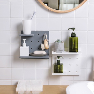 Wholesale Adhesive Mini Plastic <b>Pegboard</b> Display <b>Peg</b> Board Wall Organizer for Craft Room Garage Kitchen - Product Image 3