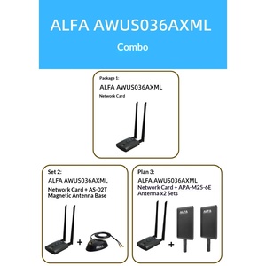 Adaptateur WiFi USB ALFA AWUS036AXML MT7921AUN original compatible avec l'encryption WPA3 pour Kali 7/10/11 - Product Image 3