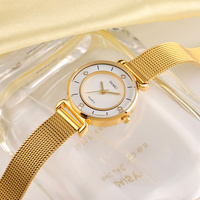 SKMEI Factory 1330 jam tangan kuarsa wanita Dial sederhana jam tangan kulit dan jaring Harga Murah jam tangan wanita tahan air