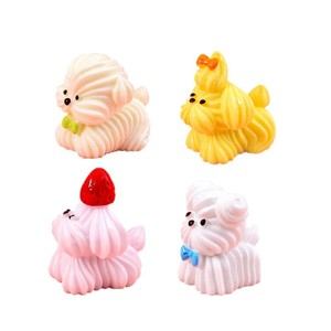 CHENXI Adornos de Resina para Escritorio con Diseño de Cachorro de Dibujos Animados, Accesorios de Joyería DIY, Adornos de Animales, Pasteles y Comida, Pegamento de Crema, Imán para Refrigerador - Product Image 6