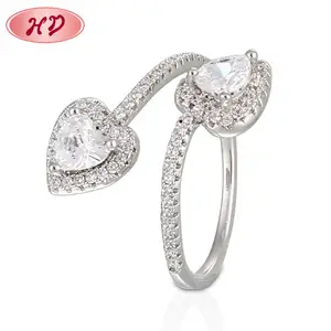 Produits les plus Populaires Pour Les Femmes Couronne En Forme De Diamant En Argent 925 Bagues De fiançailles