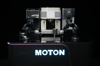 Nouveau robot à café intelligent de bureau à 6 axes, machine à café automatique de la marque Franke, 8 oz, 100 tasses/jour, 220 V, 50 Hz, 6000 W