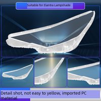Pour Hyundai Elantra 2020 2021 Cache de phare transparent Remplacement de la coque de phare avant Halogène Xénon Cache de phare en verre