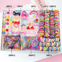 Ensemble d'accessoires pour cheveux pour enfants en gros, ensemble de barrettes en tissu pour bébé, pinces à cheveux, élastiques à cheveux, bandeaux doux pour filles, cadeau
