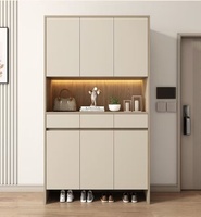 Meuble à chaussures en bois fini, moderne, facile à assembler, pour l'entrée de la maison et le rangement du salon