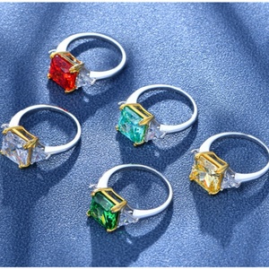 Anello Eternity in Argento Sterling 925, Lussuoso Zircone Taglio Ghiaccio, Anello di Fidanzamento e Matrimonio Placcato in Rodio, Gioielli Raffinati per Donne - Product Image 3