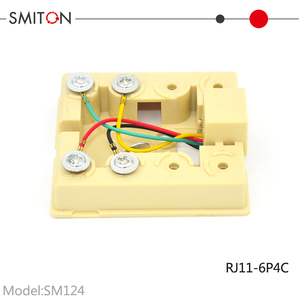 Boîtier <span class=keywords><strong>de</strong></span> jonction téléphonique RJ11 à 6 broches, 4 cœurs, à montage en surface, type rosette 6P4C - Product Image 5