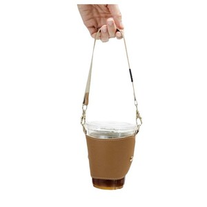 Nueva funda de cuero PU para taza de café, simple y portátil, para bebidas/té con leche, funda aislante para taza, artículo de moda. - Product Image 5