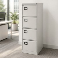Armoire de classement verticale en métal de qualité institutionnelle avec porte-étiquettes pour l'archives scolaires, les bureaux gouvernementaux et les projets de fourniture